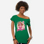 Glamour Pink Witch-Womens-Off Shoulder-Tee-Studio Mootant