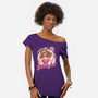 Glamour Pink Witch-Womens-Off Shoulder-Tee-Studio Mootant