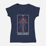 The Crow Tarot Card-Womens-V-Neck-Tee-naomori