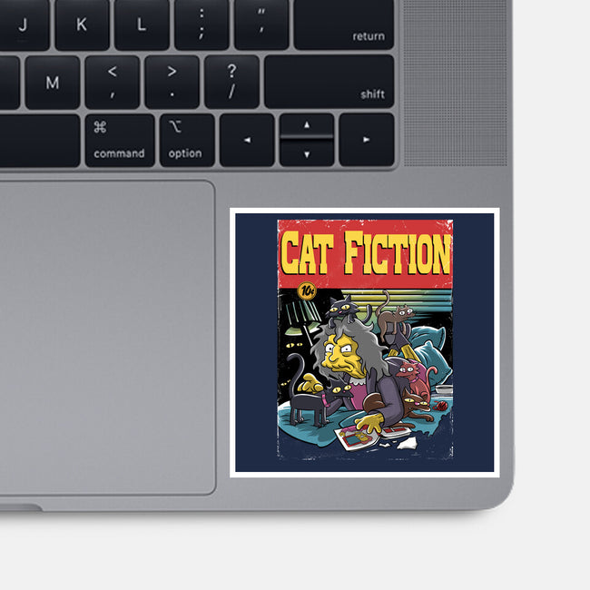 Cat Fiction-None-Glossy-Sticker-zascanauta