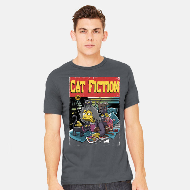 Cat Fiction-Mens-Heavyweight-Tee-zascanauta