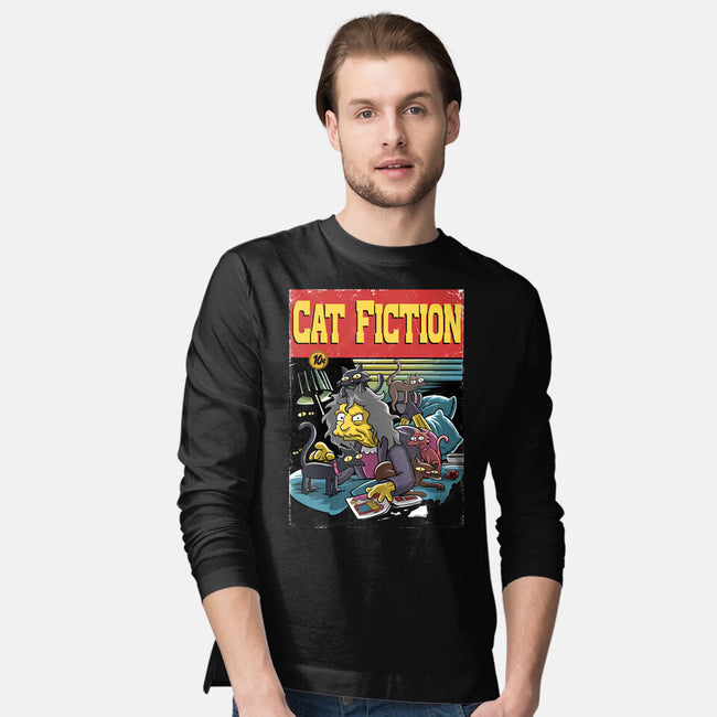 Cat Fiction-Mens-Long Sleeved-Tee-zascanauta