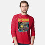 Cat Fiction-Mens-Long Sleeved-Tee-zascanauta