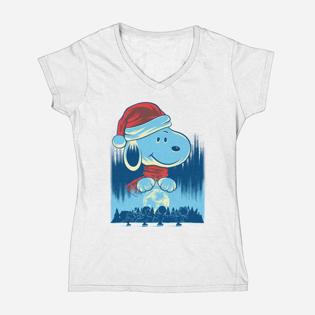 Winter Season Is Here-Womens-V-Neck-Tee-rmatix