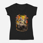 God Kratos-Womens-V-Neck-Tee-Diego Oliver