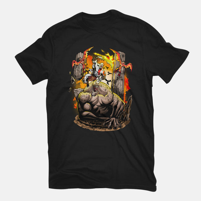 God Kratos-Womens-Fitted-Tee-Diego Oliver