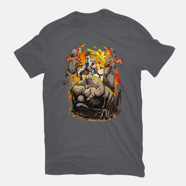 God Kratos-Womens-Fitted-Tee-Diego Oliver