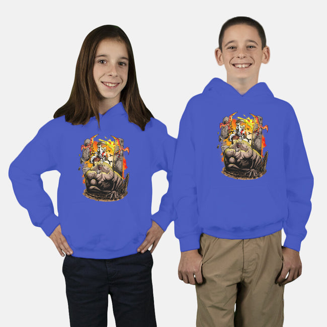 God Kratos-Youth-Pullover-Sweatshirt-Diego Oliver