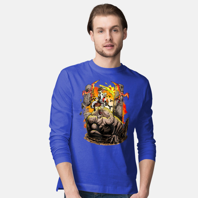 God Kratos-Mens-Long Sleeved-Tee-Diego Oliver