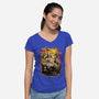 God Kratos-Womens-V-Neck-Tee-Diego Oliver