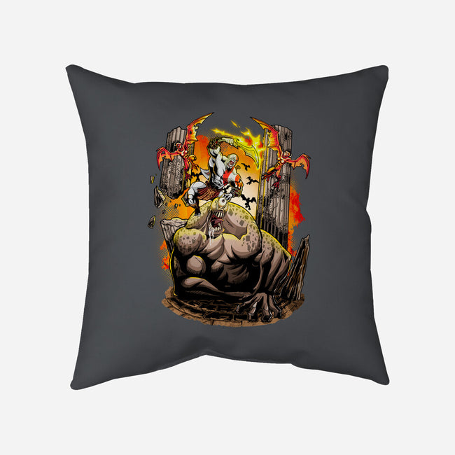 God Kratos-None-Removable Cover w Insert-Throw Pillow-Diego Oliver