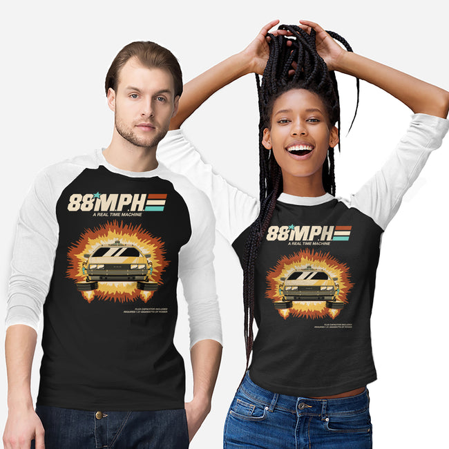 A Real Time Machine-Unisex-Baseball-Tee-retrodivision