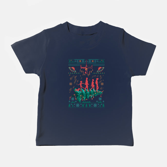 Space Cowboy Xmas-Baby-Basic-Tee-marsdkart