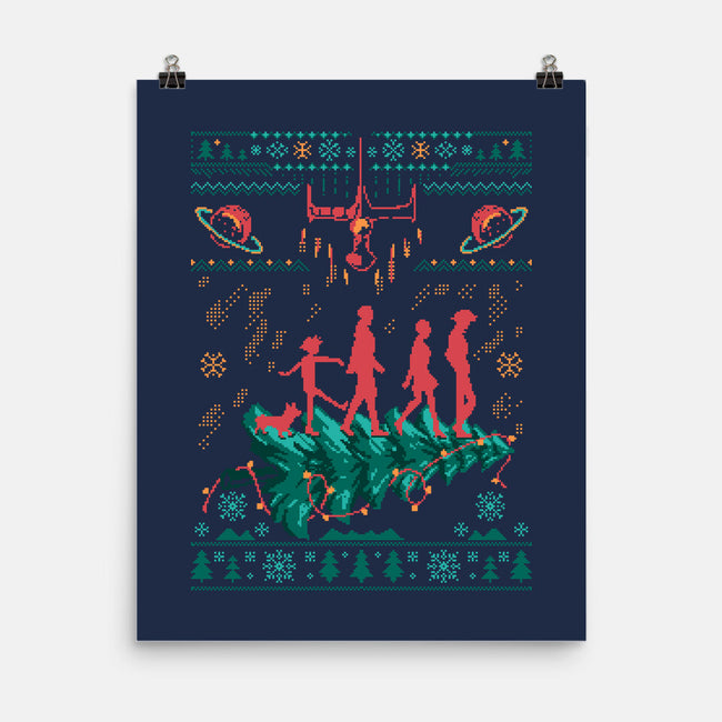 Space Cowboy Xmas-None-Matte-Poster-marsdkart