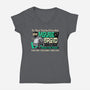 Mouse Droid-Womens-V-Neck-Tee-Wheels