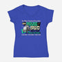 Mouse Droid-Womens-V-Neck-Tee-Wheels