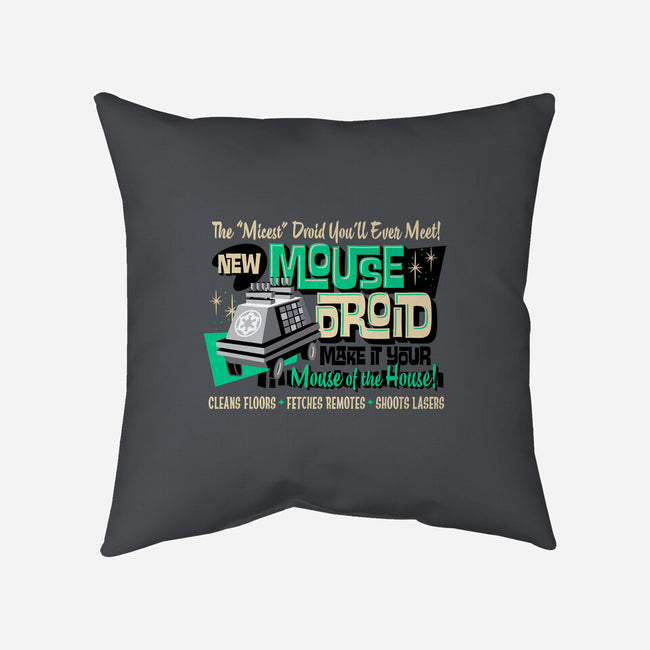 Mouse Droid-None-Removable Cover w Insert-Throw Pillow-Wheels