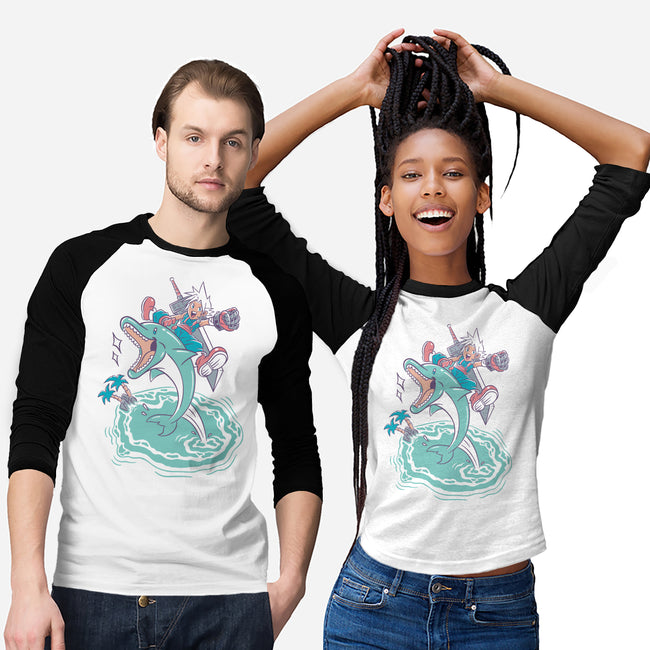 Dolphin Jump-Unisex-Baseball-Tee-Henrique Torres