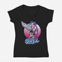 Jinx Cute-Womens-V-Neck-Tee-Samuel