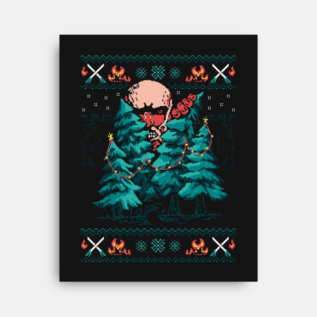 Attack On Christmas-None-Stretched-Canvas-marsdkart