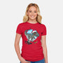 Jurassic Carnivore-Womens-Fitted-Tee-estudiofitas