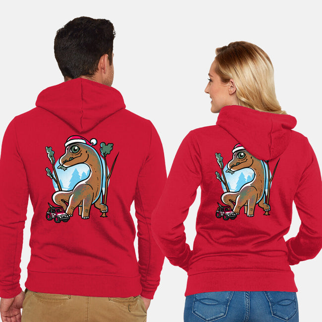 Jurassic Herbivore-Unisex-Zip-Up-Sweatshirt-estudiofitas