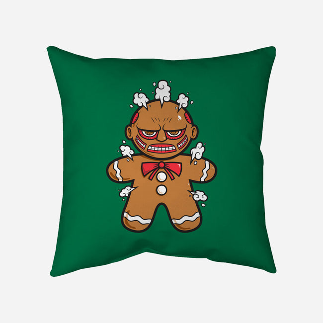 Gingerbread Titan-None-Removable Cover w Insert-Throw Pillow-krisren28