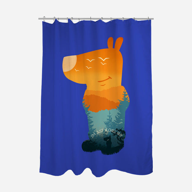 Chill Guy-None-Polyester-Shower Curtain-dandingeroz