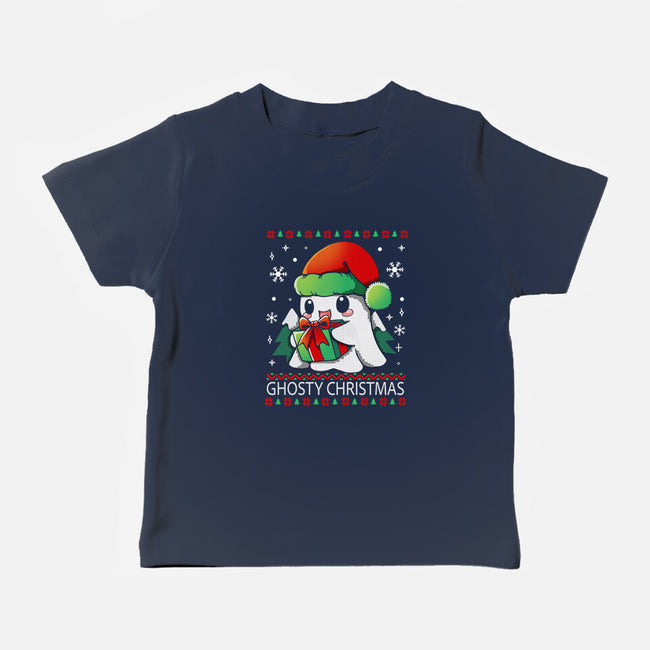 Ghosty Christmas-Baby-Basic-Tee-Vallina84