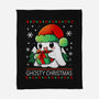 Ghosty Christmas-None-Fleece-Blanket-Vallina84