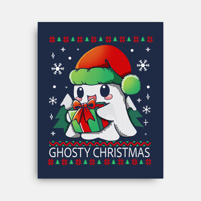 Ghosty Christmas-None-Stretched-Canvas-Vallina84