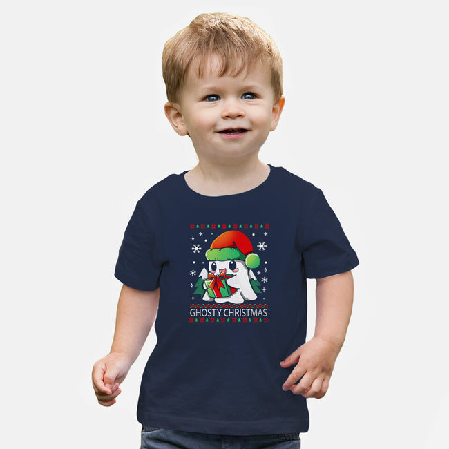 Ghosty Christmas-Baby-Basic-Tee-Vallina84