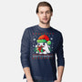 Ghosty Christmas-Mens-Long Sleeved-Tee-Vallina84