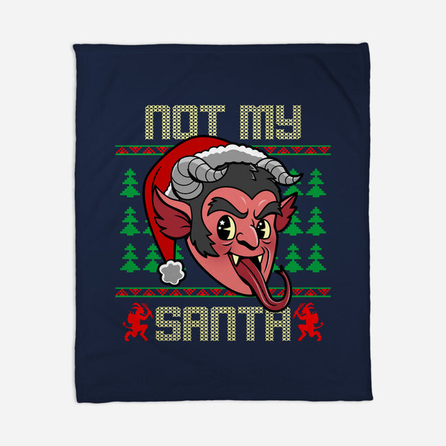 Not My Santa-None-Fleece-Blanket-Boggs Nicolas