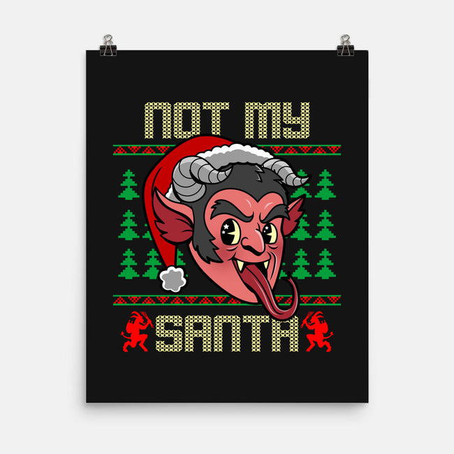 Not My Santa-None-Matte-Poster-Boggs Nicolas