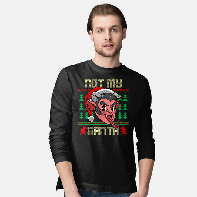 Not My Santa-Mens-Long Sleeved-Tee-Boggs Nicolas