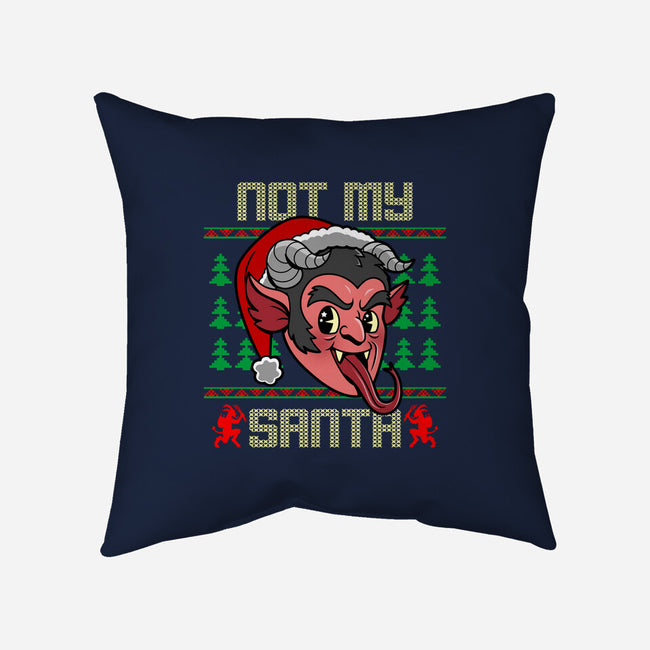 Not My Santa-None-Removable Cover w Insert-Throw Pillow-Boggs Nicolas