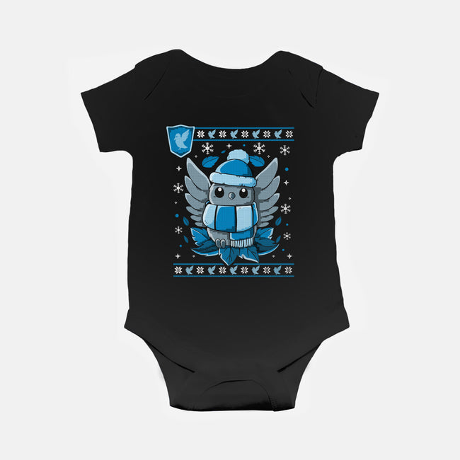 Blu Winter Magic-Baby-Basic-Onesie-Vallina84