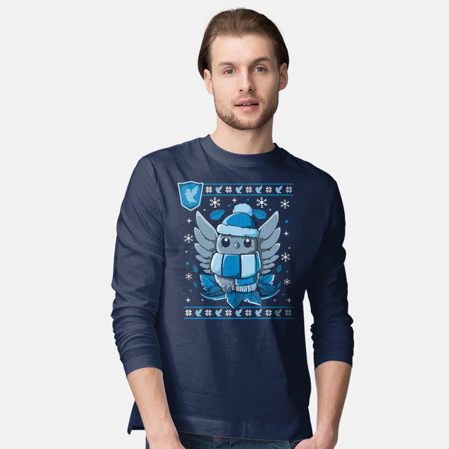 Blu Winter Magic-Mens-Long Sleeved-Tee-Vallina84