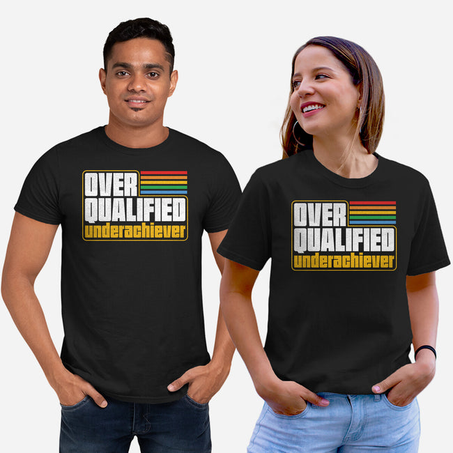 Overqualified Underachiever-Unisex-Basic-Tee-Studio Mootant