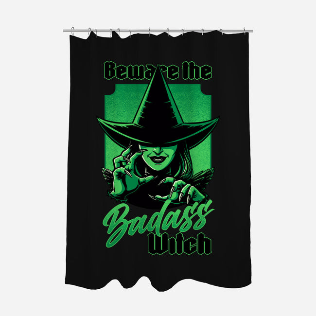 Beware Green Witch-None-Polyester-Shower Curtain-Studio Mootant