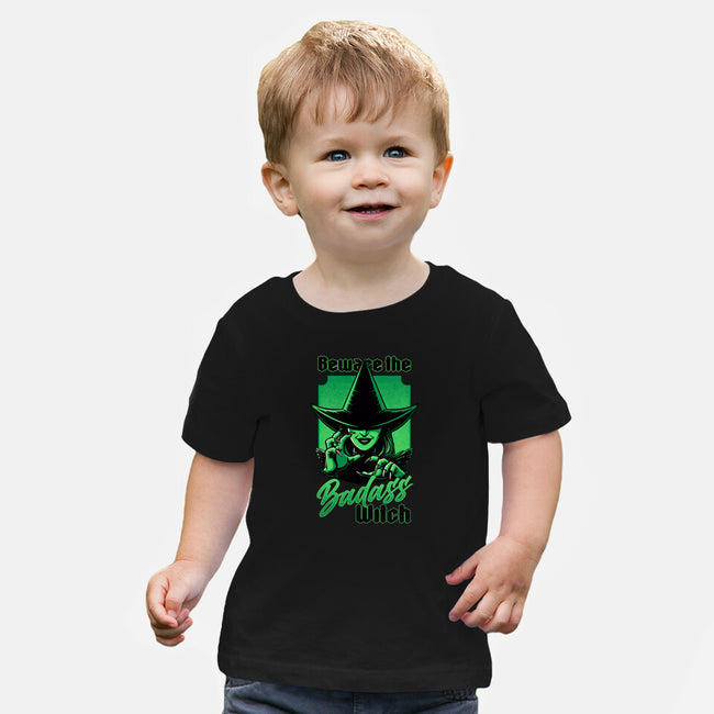 Beware Green Witch-Baby-Basic-Tee-Studio Mootant