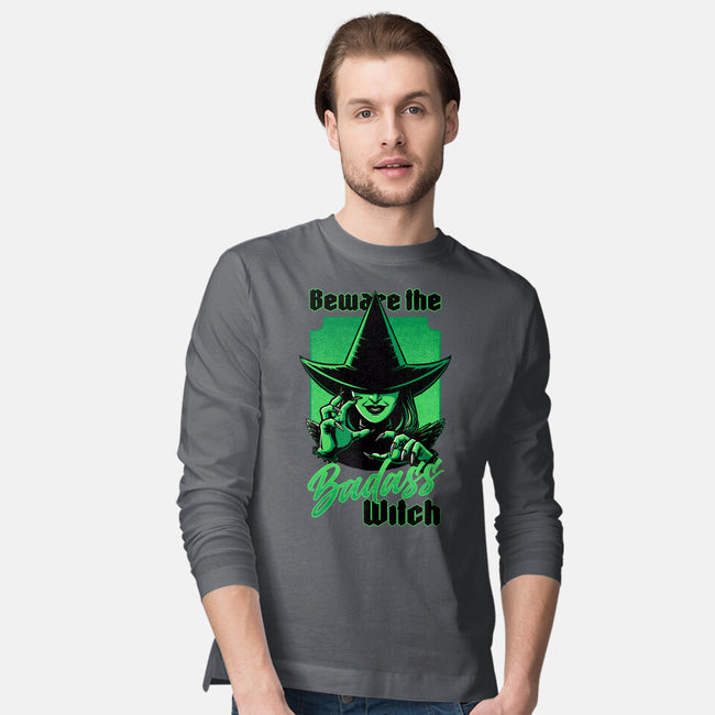 Beware Green Witch-Mens-Long Sleeved-Tee-Studio Mootant