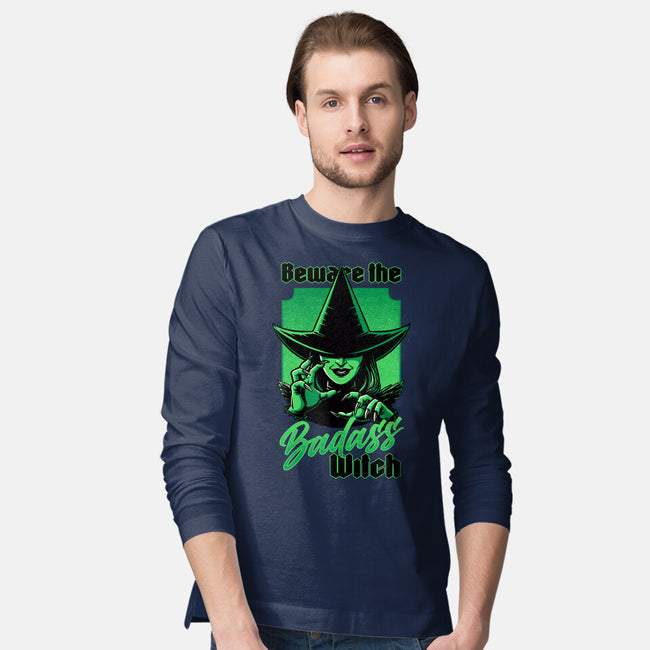 Beware Green Witch-Mens-Long Sleeved-Tee-Studio Mootant