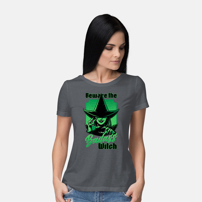 Beware Green Witch-Womens-Basic-Tee-Studio Mootant