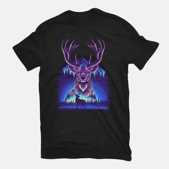 Winter Deer-Mens-Heavyweight-Tee-rmatix