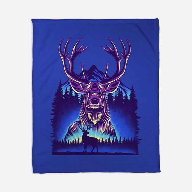 Winter Deer-None-Fleece-Blanket-rmatix