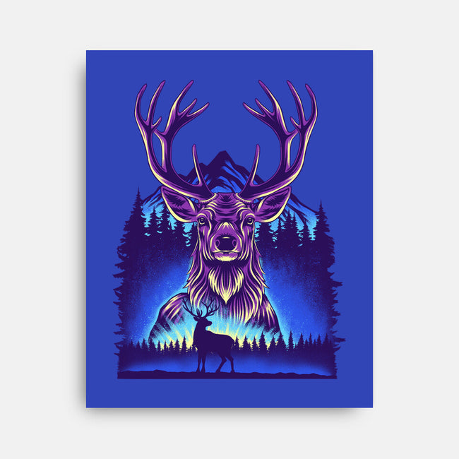 Winter Deer-None-Stretched-Canvas-rmatix