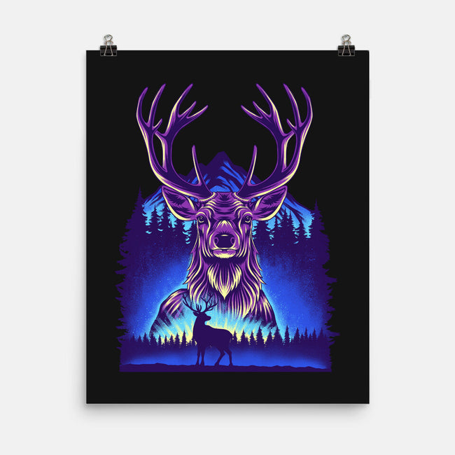 Winter Deer-None-Matte-Poster-rmatix