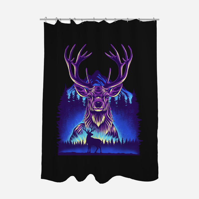 Winter Deer-None-Polyester-Shower Curtain-rmatix